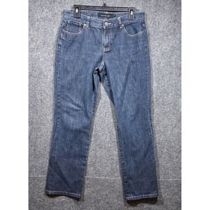 Calvin Klein Iconic VTG  2000's CK Logo‎ Pockets Straight Legs Jeans Women Denim